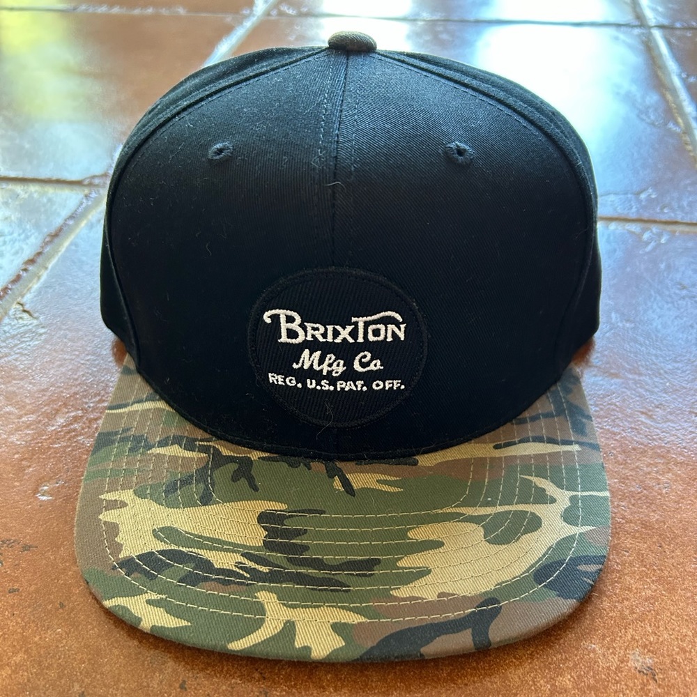 Brixton Black/Camoflauge Snap Back